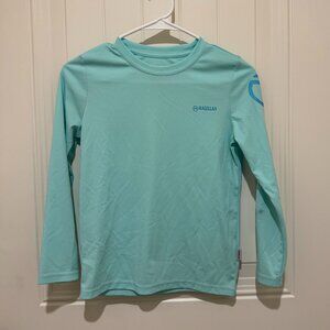 Magellan Fish Gear Crew Long Sleeve UPF 50 Shirt in Aqua - Size Small (8)